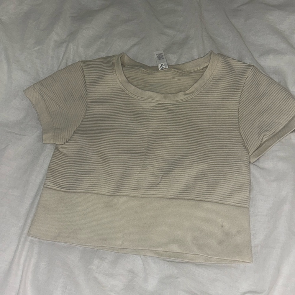 Aerie offline cropped athletic t-shirt